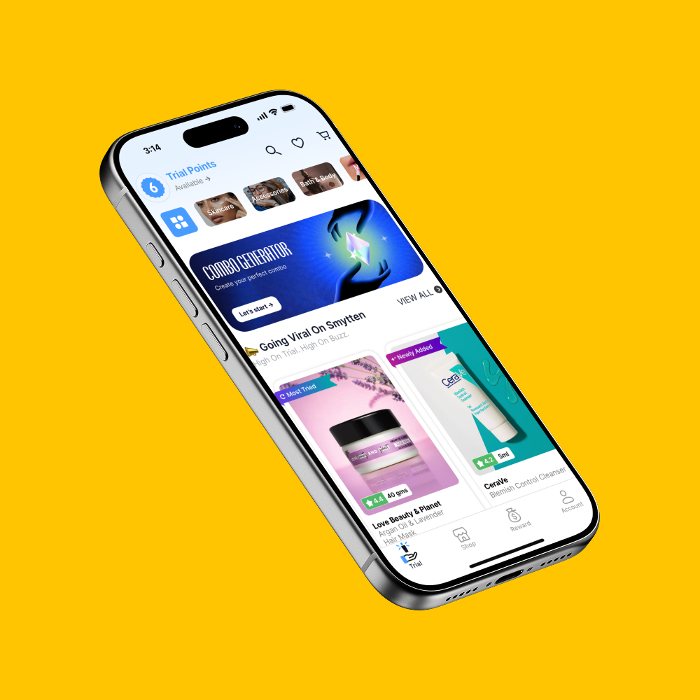 Combo Generator — the curated combo view showing 8 recommended products